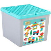 Resim Nessiworld 03 592 Midi Blok Seti 98 Parça 9 Litre Saklama Kabı -Pilsan Oyuncak 
