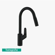 Resim Hansgrohe Focus Tek Kollu Eviye Bataryası 240 Mat Siyah Hansgrohe