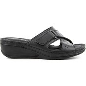 Resim Muya Duro Anatomik Taban Topuk Dikeni Kadın Terlik Siyah 