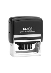 Resim Colop Prınter 60 Tarih Kaşe Tr Siyah Kasa Mavi Keçe - 37 x 76 MM 