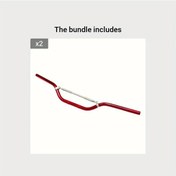 Resim Hightower 7/8" 22mm Alüminyum Drag Bar - Honda Suzuki Kawasaki Yamaha Chopper Universal Denge Bar - Red 2 2 