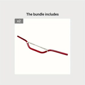 Resim Hightower 7/8" 22mm Alüminyum Drag Bar - Honda Suzuki Kawasaki Yamaha Chopper Universal Denge Bar - Red 2 2 