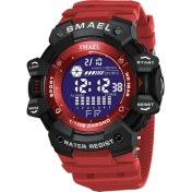 Resim Hanyang Kırmızı Beyaz Smael Izle Erkekler Için Açık Spor Dijital Saatler Elektronik LED Erkek Kol Saati Öğrenci Geri Sayım Kronometre Saat Erkek (Yurt Dışından) 