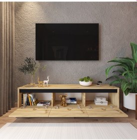Resim Robinhome Robin Home Tv Sehpası Televizyon Ünitesi Orta Sehpa 2'Li Takım Dg 