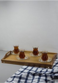 Resim Akasya Tepsi - Açılır Kapanır Ayaklı Tepsi - 50x30 Cm 