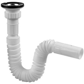 Resim Körüklü Lavabo Sifonu Beyaz 