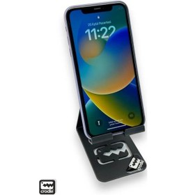 Resim Tüm Cihazlara Uyumlu Universal Portatif Metal Masaüstü Telefon Tablet Tutucu 