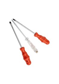 Resim Tornavida Seti 3lü 3 Lü No:6 Yıldız Tornavida Düz Tornavida Kontrol Kalemi Tornavida Seti 