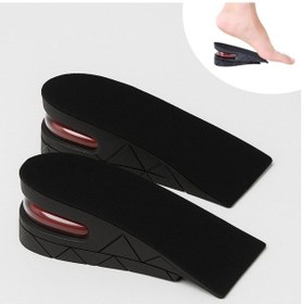 Resim 5 Cm Boy Uzatıcı Silikon Ortopedik Topuk Tabanlık Yüksek Konforlu Gizli Yükseltici Ped Unisex 
