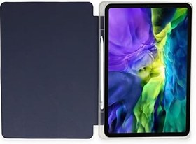 Resim UnDePlus Xiaomi Mi Pad 8/8 Pro 11.2inç 2026 ile uyumlu Kılıf Kalem Bölmeli Mars Case Lacivert 
