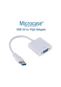 Resim Microcase Usb 3.0 To Vga Adaptör - 20 Cm Beyaz - Al2619 