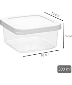 Resim AyrStore Tepsili 6lı Kahvaltılık Saklama Kabı Silikon Kapaklı Saklama Kabı Kapaklı Kahvaltılık Beyaz 