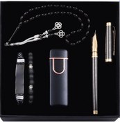 Resim Füme Dolma Kalem & Siyah Rose Usb Şarjlı Ve Dokunmatik Çakmak & A 