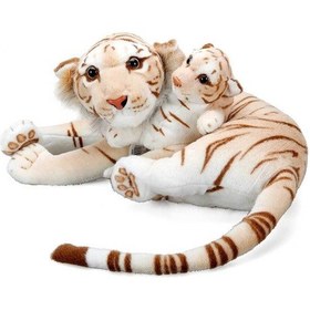 Resim 01408 Kaplan Ve Yavrusu Peluş 60 Cm. 