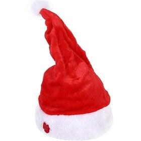 Resim Gajeena Elektrikli Müzikli Sallanan Noel Şapka - Çocuklar İçin Noel Hediyesi Oyuncak, Pil Dahil Değil Kırmızı 