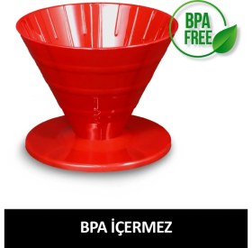 Resim Addis Ababa Coffee V60 Dripper BPA İçermeyen Polipropilen Materyal ile Kolay Kahve Demleme 