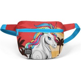 Resim Coral High Büyük Unicornlu Bel Çantası 22589 Mavi 