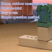 Resim Bej/yeşil. Taşınabilir USB ile çalışan sivrisinek kovucu - sivrisinek kovucu tablet yok, hafif, ayarlanabilir sıcaklık sensörü ile, ev ve açık hava kullanımı için uygun Sivrisinek kovucu Cihaz Açık hava sivrisinek kovucu cihazı (sivrisinek kovucu tablet yok) 