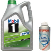 Resim Mobil 1 Esp 5W-30 Motor Yağı 5 L + İnterwax Klima Temizleyici 