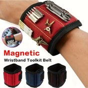 Resim Manyetik Bileklik Alet Düzenleyici Kemer, Dayanıklı Kumaş, Çok Amaçlı Vida, Çivi, Matkap Ucu Saklama, İdeal Ev Onarımı ve Bakım DIY Alet Seti, Güçlü Mıknatıslarla, Erkekler İçin, Benzersiz Noel Hediyesi, Pil Gerektirmez 