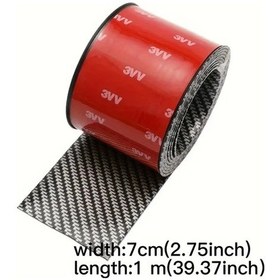 Resim Globalbloom 2 Rulo Evrensel Yan Koruma Şeridi - Araç Eşik Koruma Kılıfı - 7 Cm Çizilme Önleyici Dayanıklı Pvc 