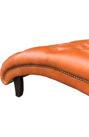 Resim 3A Mobilya Hakiki Deri Daybed Dinlenme Koltuğu 