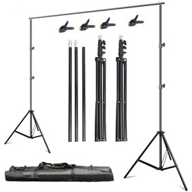 Resim Genel Markalar Fon Standı Taşınabilir 2x3 Metre+4 Mandal 
