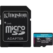 Resim Kingston 128GB Canvas Go! Plus microSD Hafıza Kartı SDCG3/128GB 