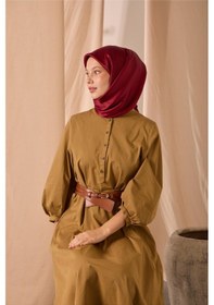 Resim Silk Home Düz Shiny Eşarp 75006-74 kırmızı 