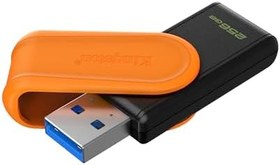 Resim Kingston DataTraveler Exodia S USB Bellek - 256GB - USB 3.2 Gen 1 - USB Tip A - Siyah/Turuncu 