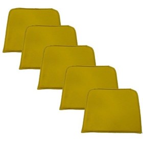 Resim Knsz sırt minderi 5 li zng&mğr&uslu srı suni deri cırtlı tel bar sandalyesi sırtı için 