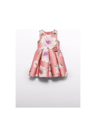 Resim Mayoral Abel&lula Kız Çocuk Baskılı Tafta Elbise Pembe 