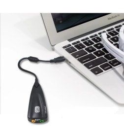 Resim Steel USB To Ses Kartı Sanal 7.1 Series 5hv2 12 Kanal Ekolayzer 