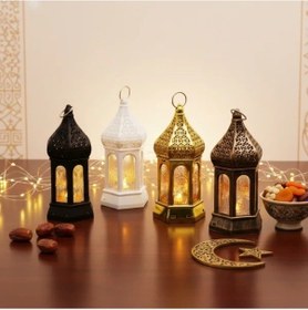 Resim Uslucan Alışveriş Ramazan Temalı Büyük Altıgen Kapalı Kubbe Led Lamba Renk 