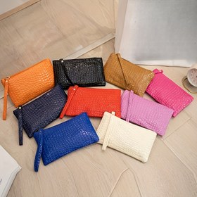 Resim Kadınlar için hafif, minimalist tasarımlı çanta, cep ve telefon için ayrı bölümler, kırmızı, hafif, fermuarlı, polyester astar, sabit omuz askısı, dikiş ipliği, elmas desenli, baskı yok 