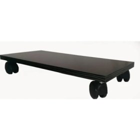 Resim Wooden Gold Kenarı Desenli Ergonomik Bilgisayar Kasa Altı Altlığı 