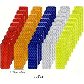 Resim Gaojunshop01 Yıtape 50 Adet Yüksek Reflektif Su Geçirmez Araç Güvenlik Şeridi Gece Görünürlük 