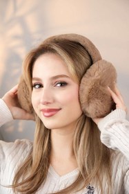 Resim Trend Peluş Kulaklık Katlanır Model Soğuk Koruyucu Peluş Kalın Kışlık Soft Kulaklık Kahve 