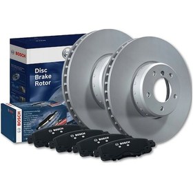 Resim Toyota Corolla Uyumlu 1.6 Bosch Ön Arka Fren Diski ve Balata 2013-2018 