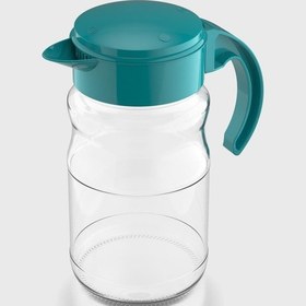 Resim Renga Spiro 1700 Ml Turkuaz Kapaklı Cam Sürahi 111031 