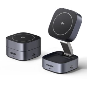 Resim Ugreen 2'si 1 Arada MagSafe Kablosuz Hızlı Şarj Standı, 35316 