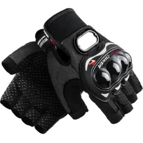 Resim Probiker Eldiven Yarım Motosiklet Eldiveni Korumalı M Siyah 