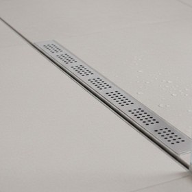 Resim ARVENT Banyo Seramik Seviyeli Duş Kanalı Duş Gideri 50 Cm 50 Çıkışlı 