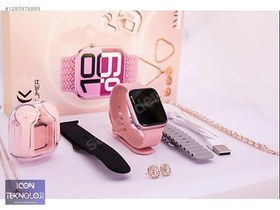 Resim Katjmer Vn15 Akıllı Saat Seti (Takılar,Kulaklık,Kordon Hediyeli) 