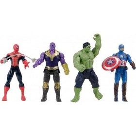 Resim Avengers 4 Işıklı Hulk Spiderman Thanos ve Kaptan Amerika 
