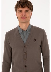Resim U.s. Polo Assn. Erkek Vizon Hırka Triko 50313702-vr052 Vizon 