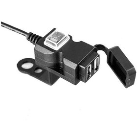 Resim Jzcat Elektrikli Araç Motosiklet Çift Bağlantı Noktalı Usb Cep Telefonu Şarj Cihazı-12-24v 