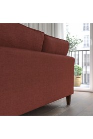 Resim IKEA 2'li kanepe, kilanda kahverengi-kırmızı 