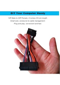 Resim 14 Pin Psu Power Supply To 24 Atx Dönüştürücü 4981 Kablo Çevirici 
