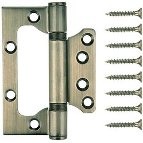 Resim 4,3 İnç 10 Cm 7,5 Cm Kapı Tokmağı, 3'lü Paket, Paslanmaz Çelik Antik Pirinç 